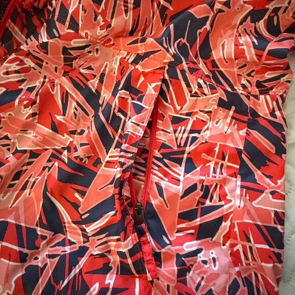 Columbia Geometric Camouflage Windbreaker Hooded Jacket XXL - Picture 7 of 10